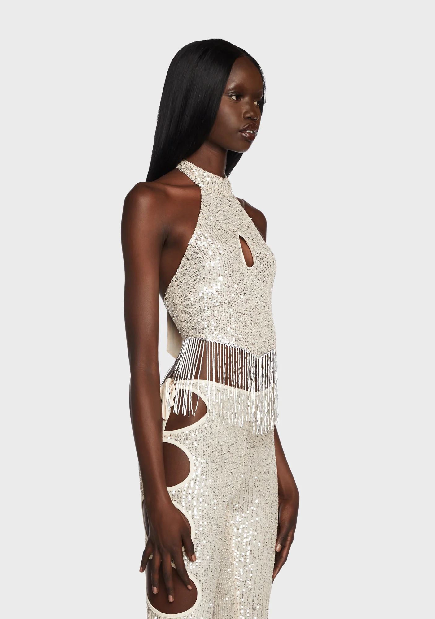 Showgirl Sequin Halter Top - Image 3