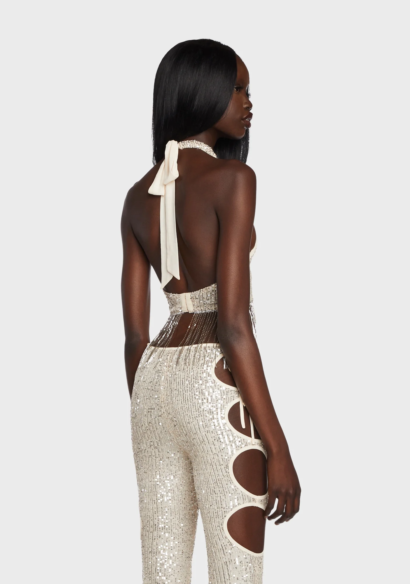 Showgirl Sequin Halter Top - Image 4