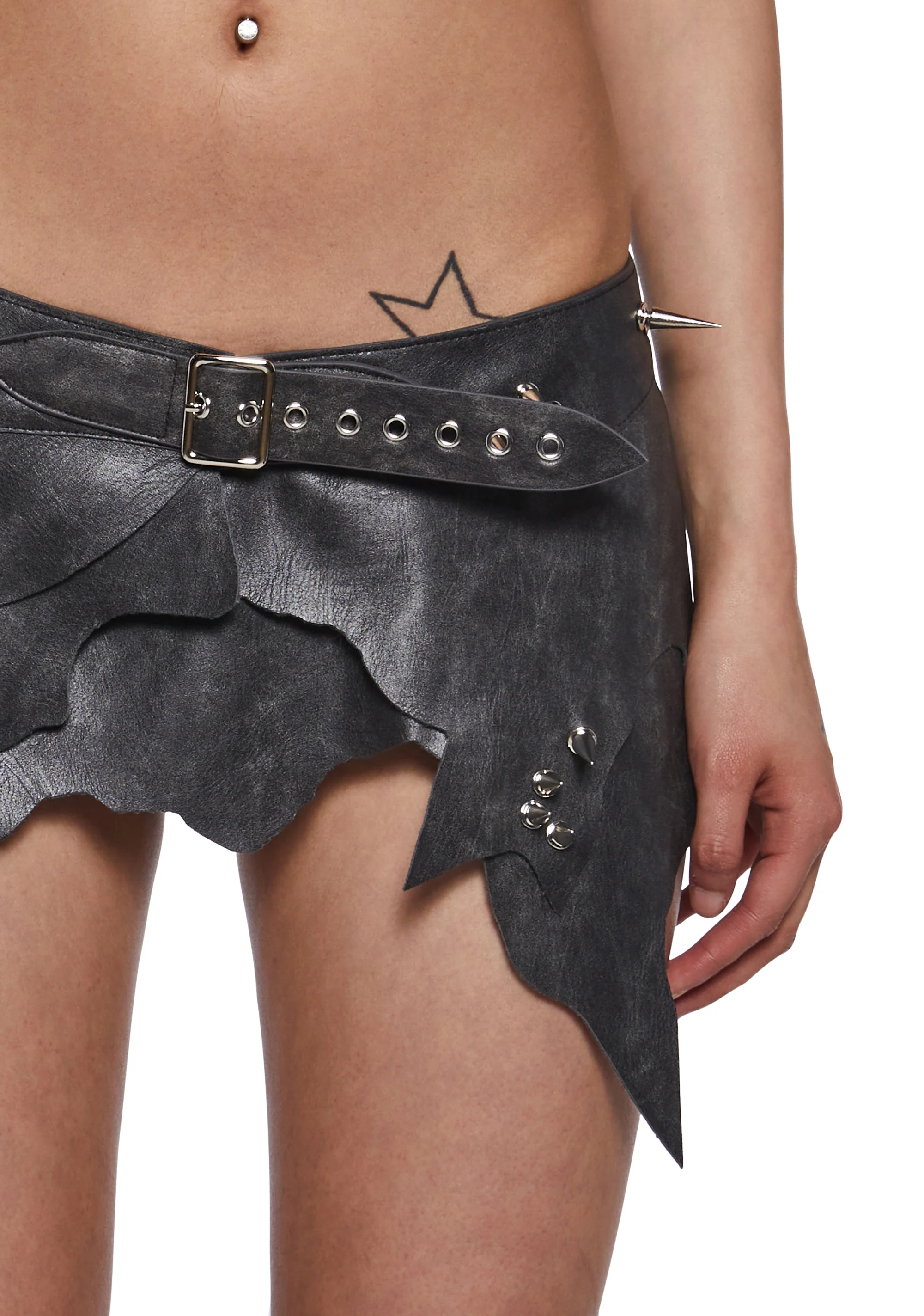 Shredded Mini Skirt - Image 5