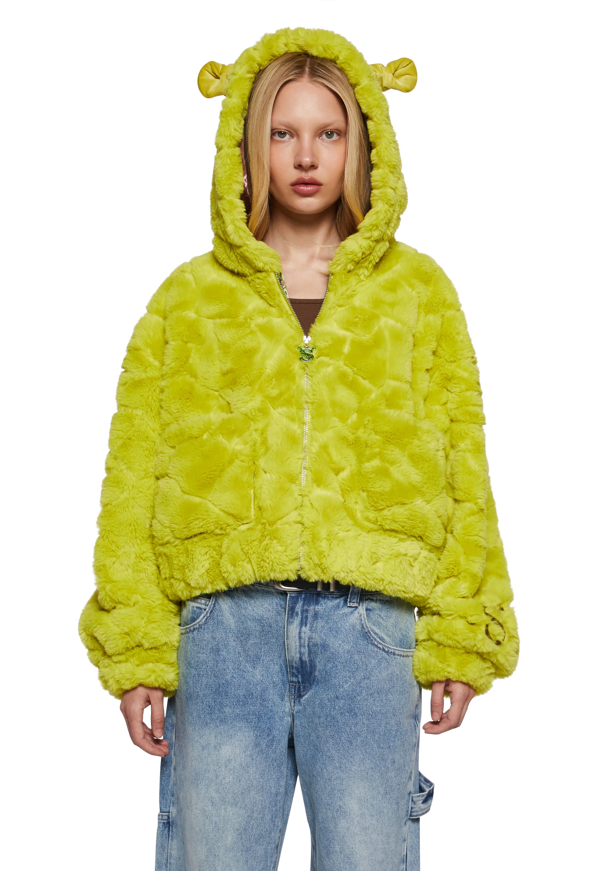 Ogre Chic Fuzzy Zip-Up Jacket - Image 5