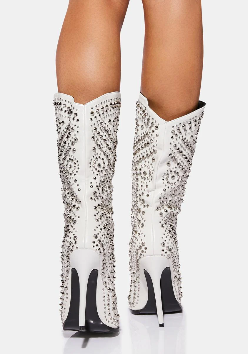 Shut The Club Down Stiletto Booties - Image 4