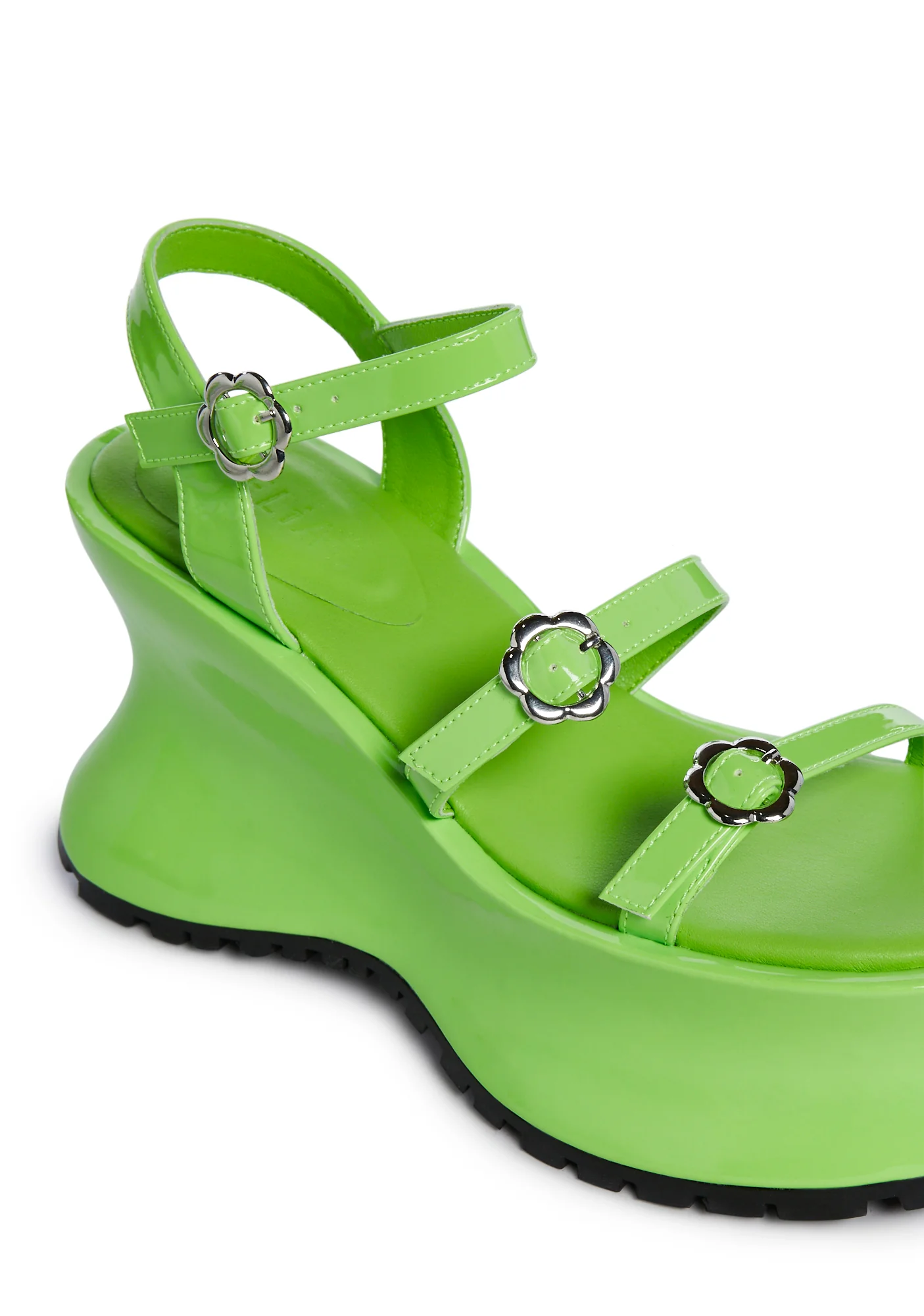 Sightseeing Platform Sandals - Green - Image 2