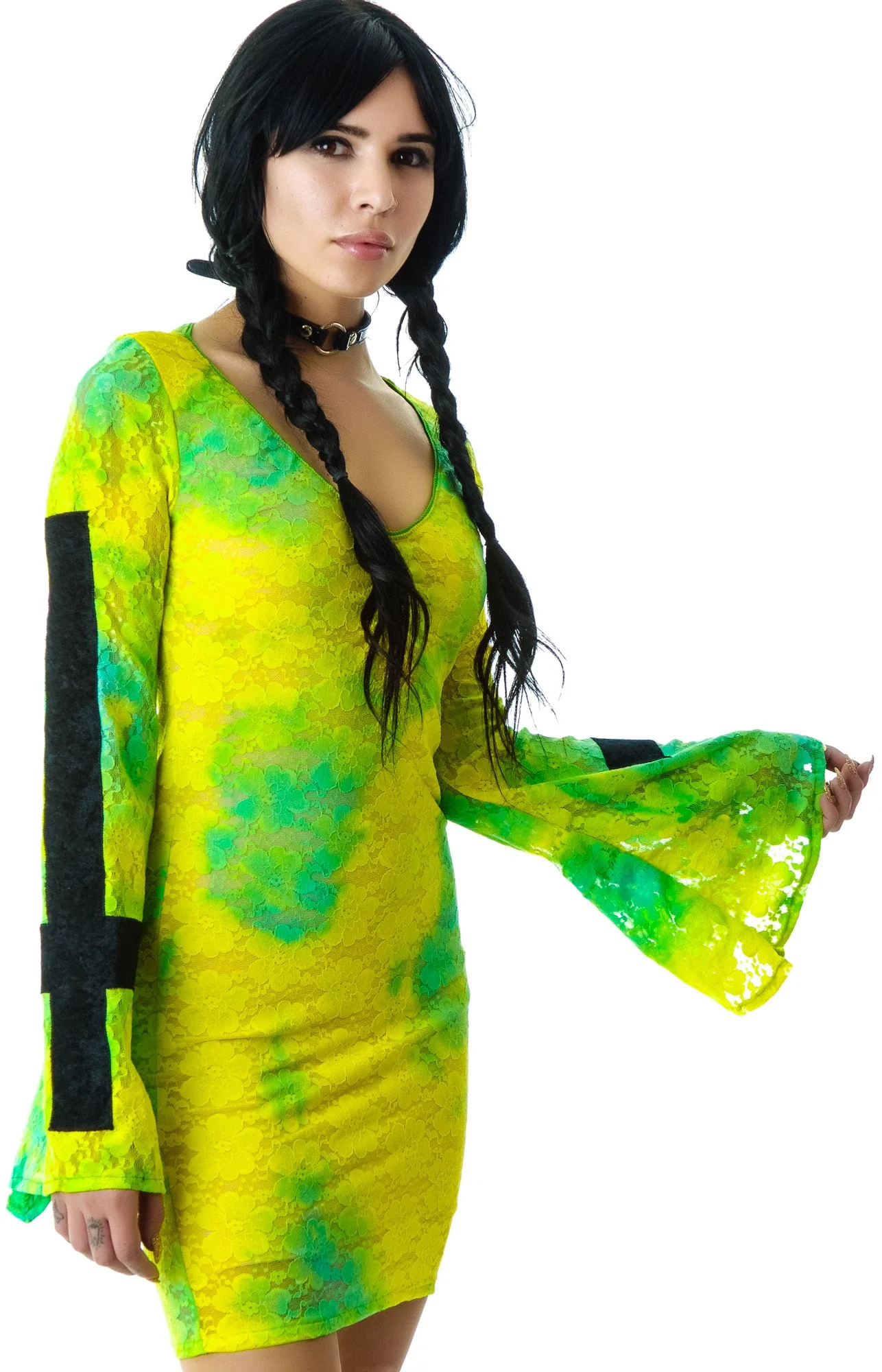 Silent Ceremony Lace Dress - Black - Image 13