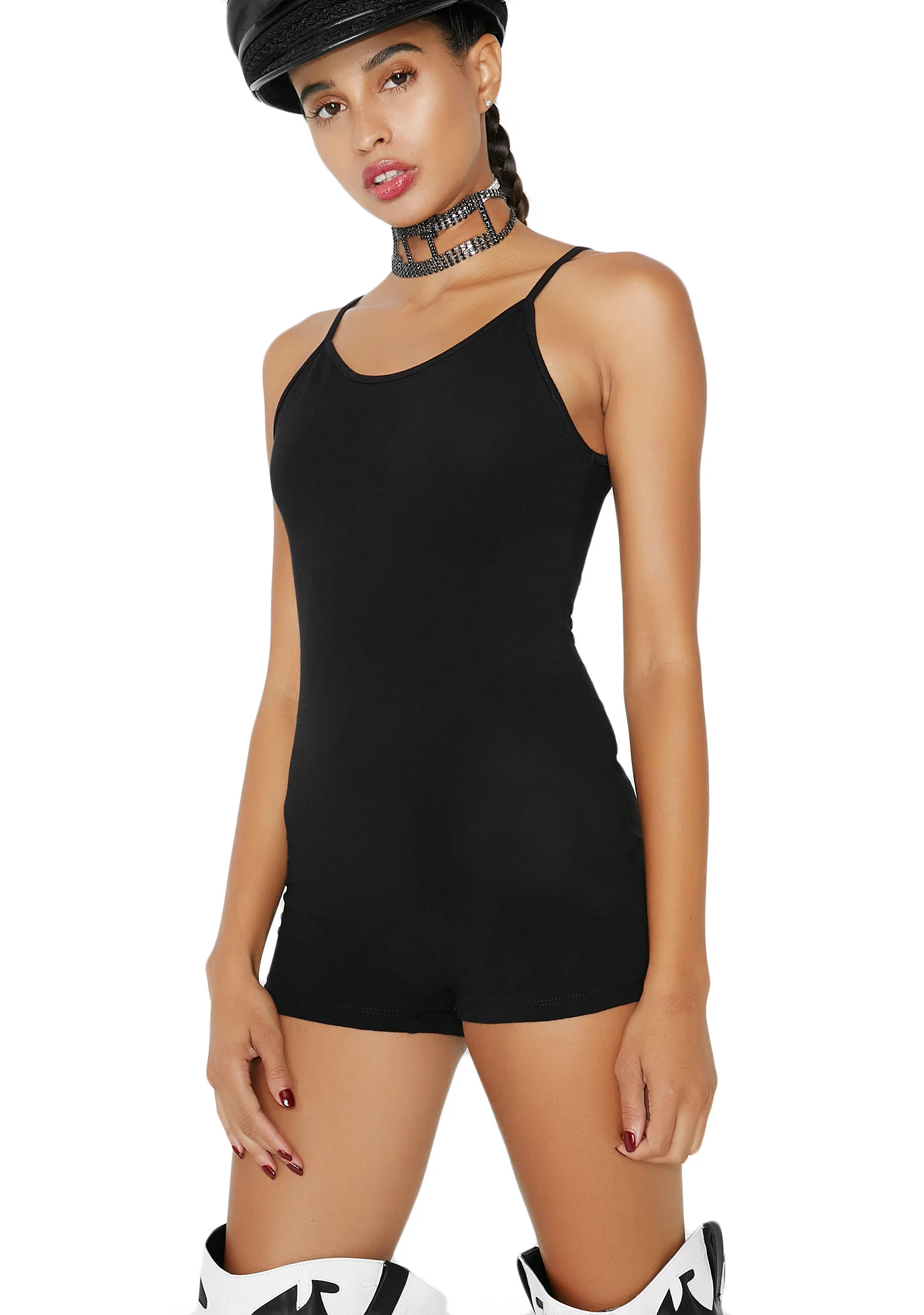 Simple Pleasures Tank Romper - Image 2