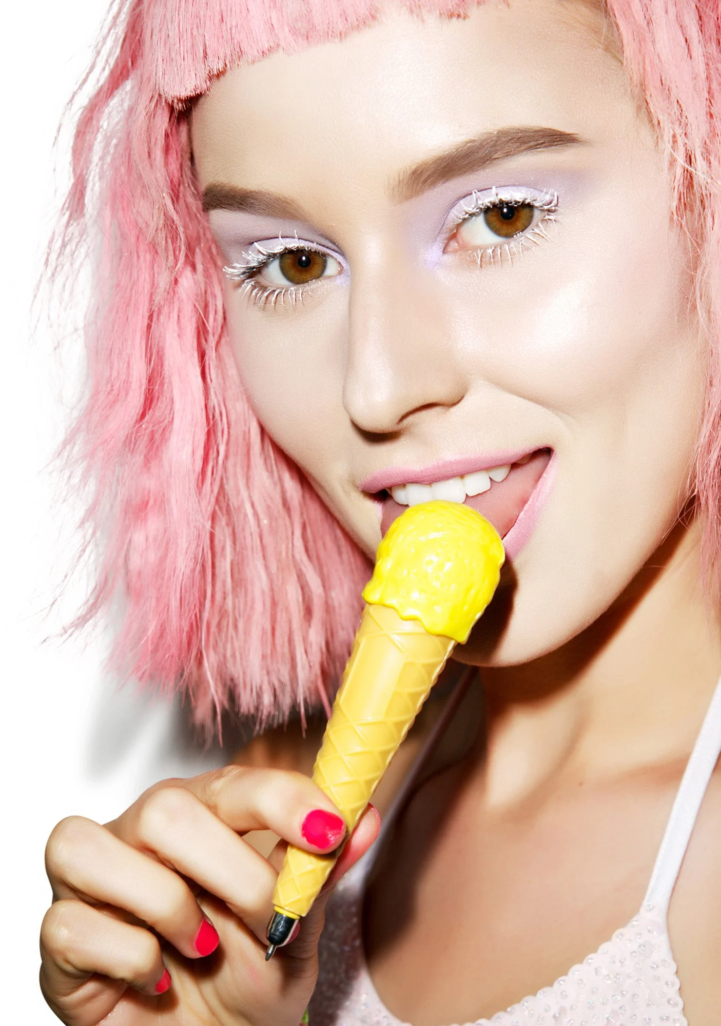 Single Scoop Ice Cream Pen - White - Image 6