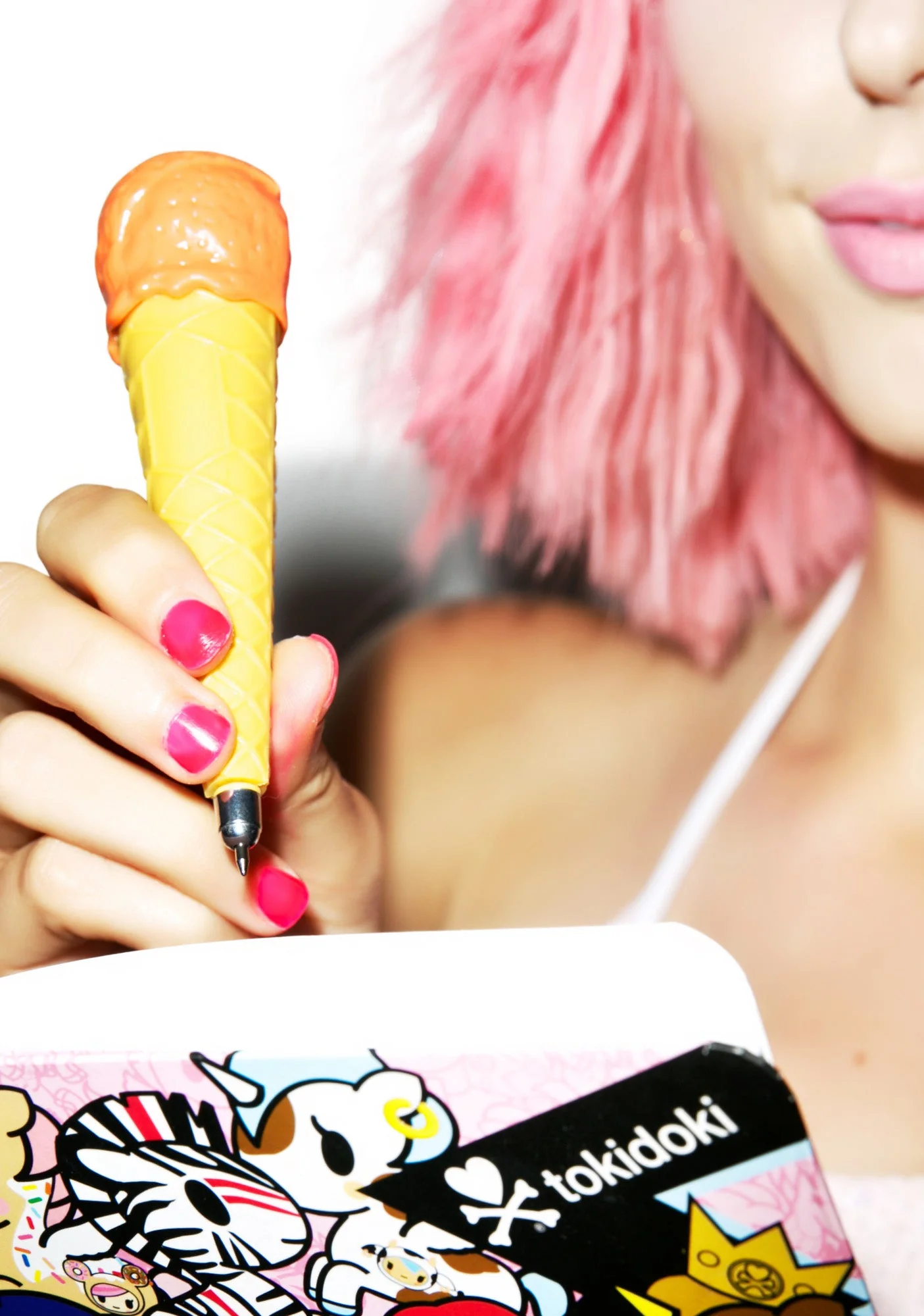 Single Scoop Ice Cream Pen - Pink - Image 52