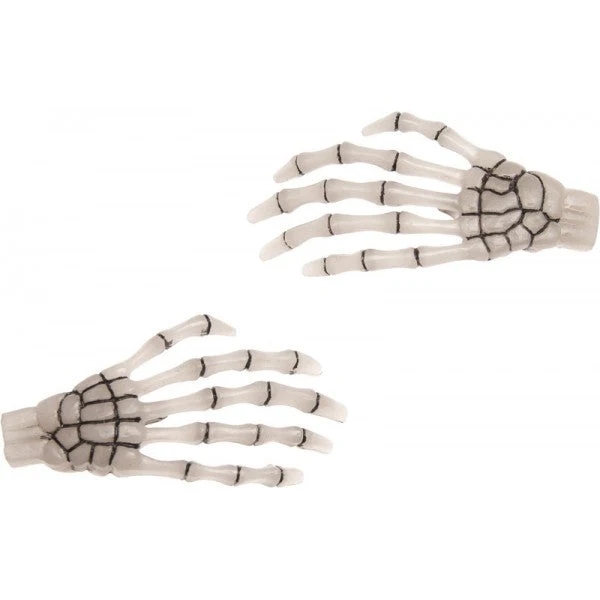 Skeleton Bone Hands Hair Slides - Blue - Image 16