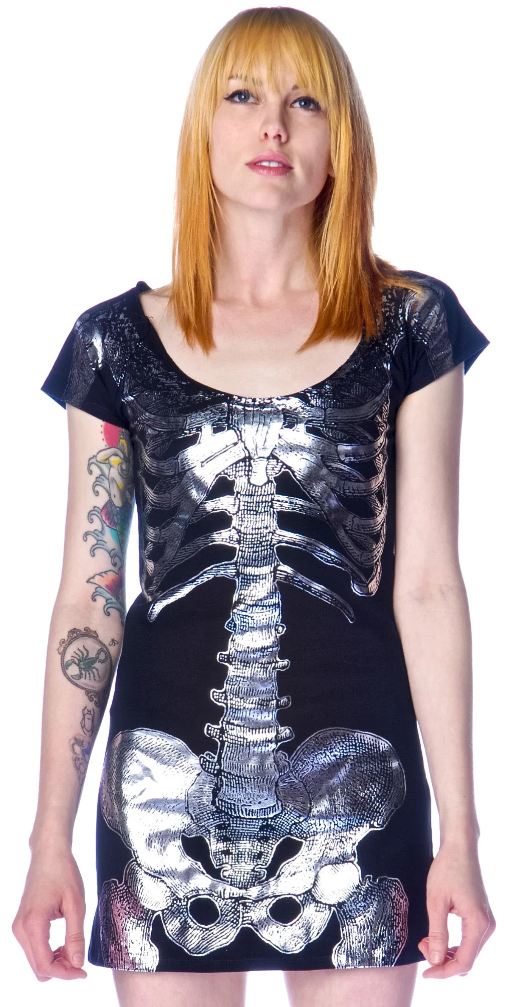 Skeleton Tunic Dress - Stripe - Image 37