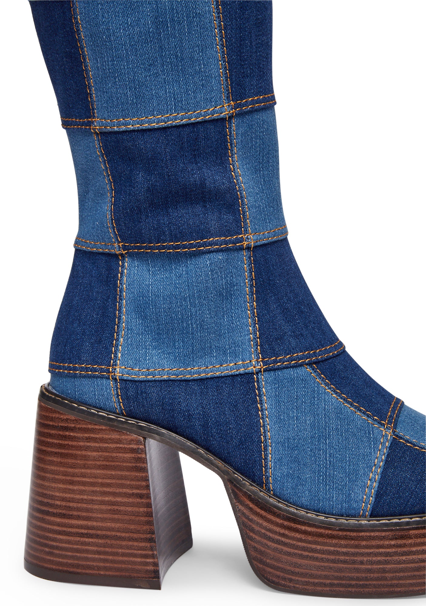 Skip The Queue Denim Boots - Image 2