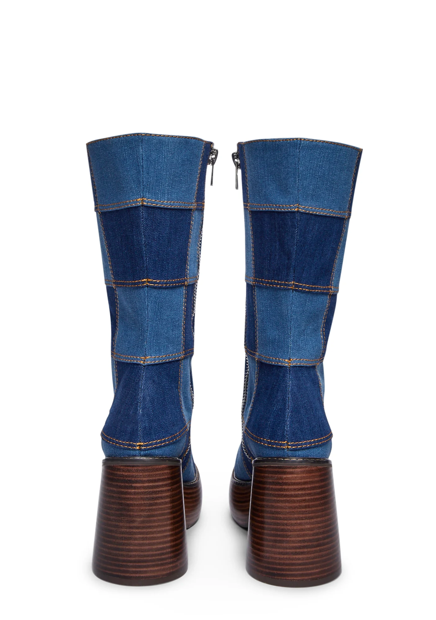 Skip The Queue Denim Boots - Image 4