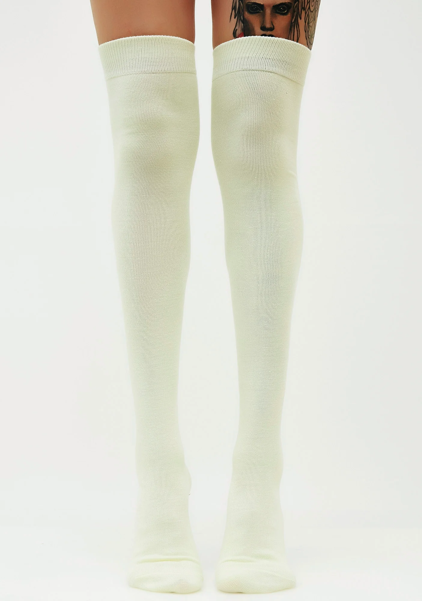 Skipped Class Thigh High Socks - Image 3
