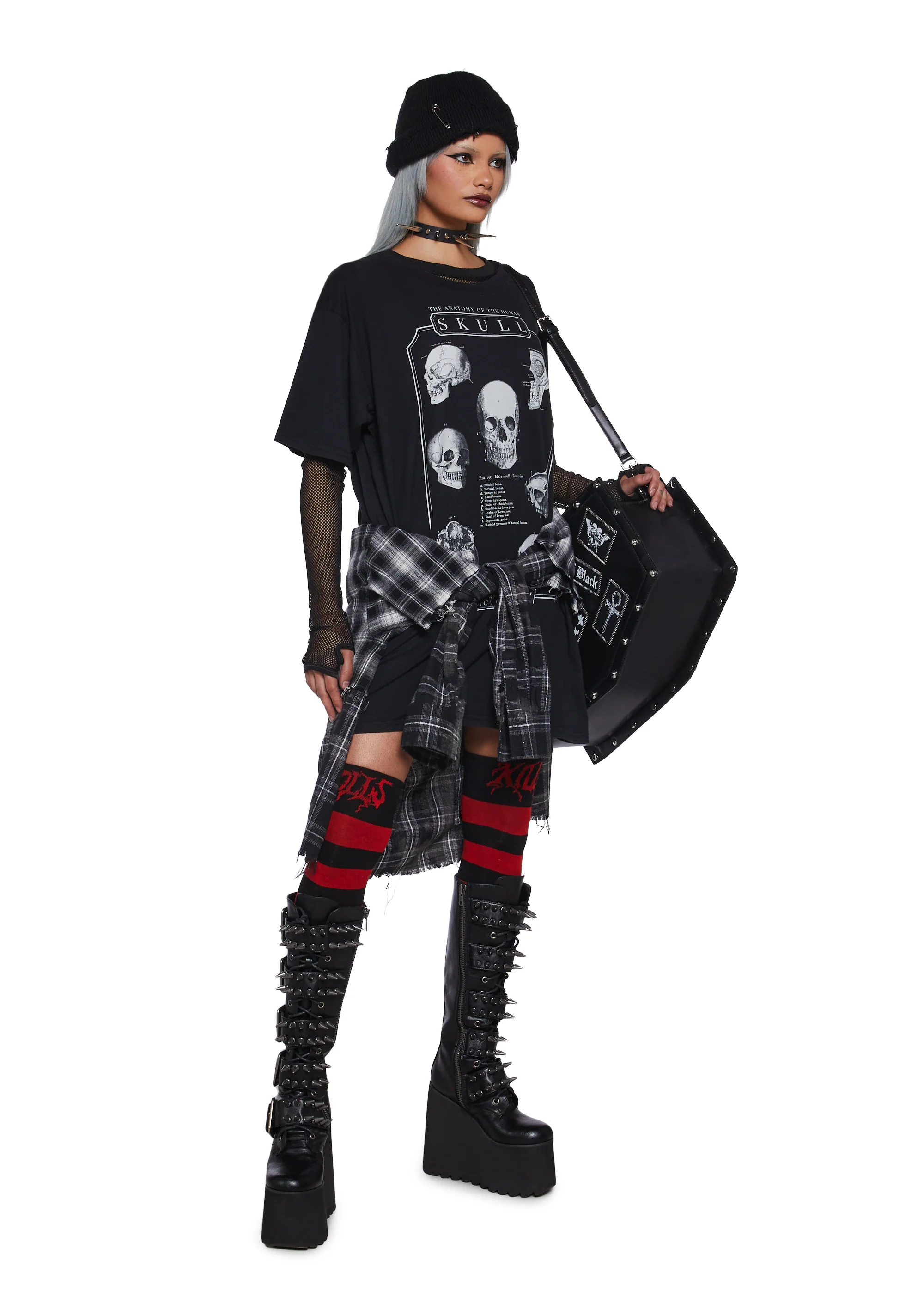 Skull Knowledge Oversized Tee - Image 2