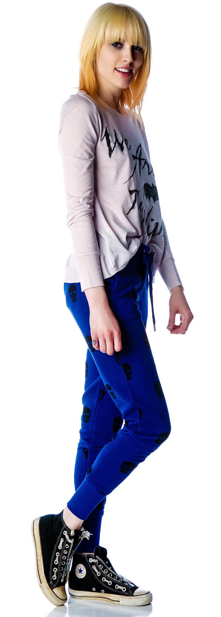 Skull Sweatpants - Blue - Image 2