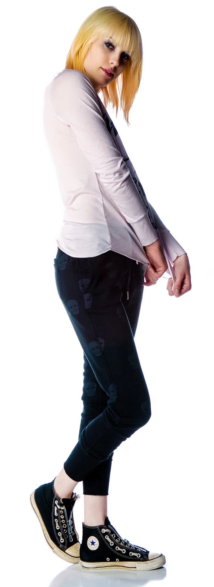 Skull Sweatpants - Black - Image 13