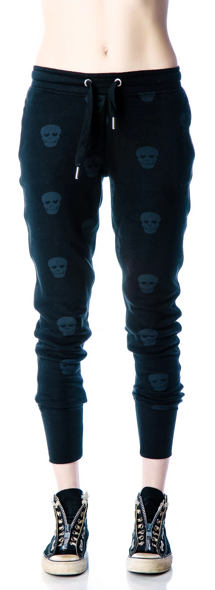 Skull Sweatpants - Black - Image 15