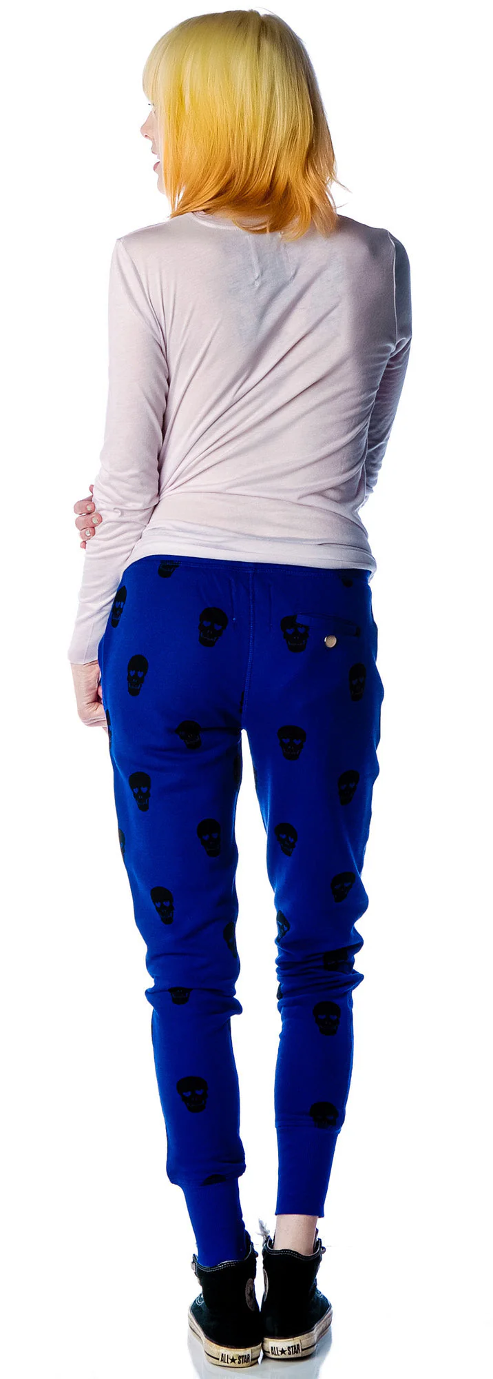 Skull Sweatpants - Black - Image 4