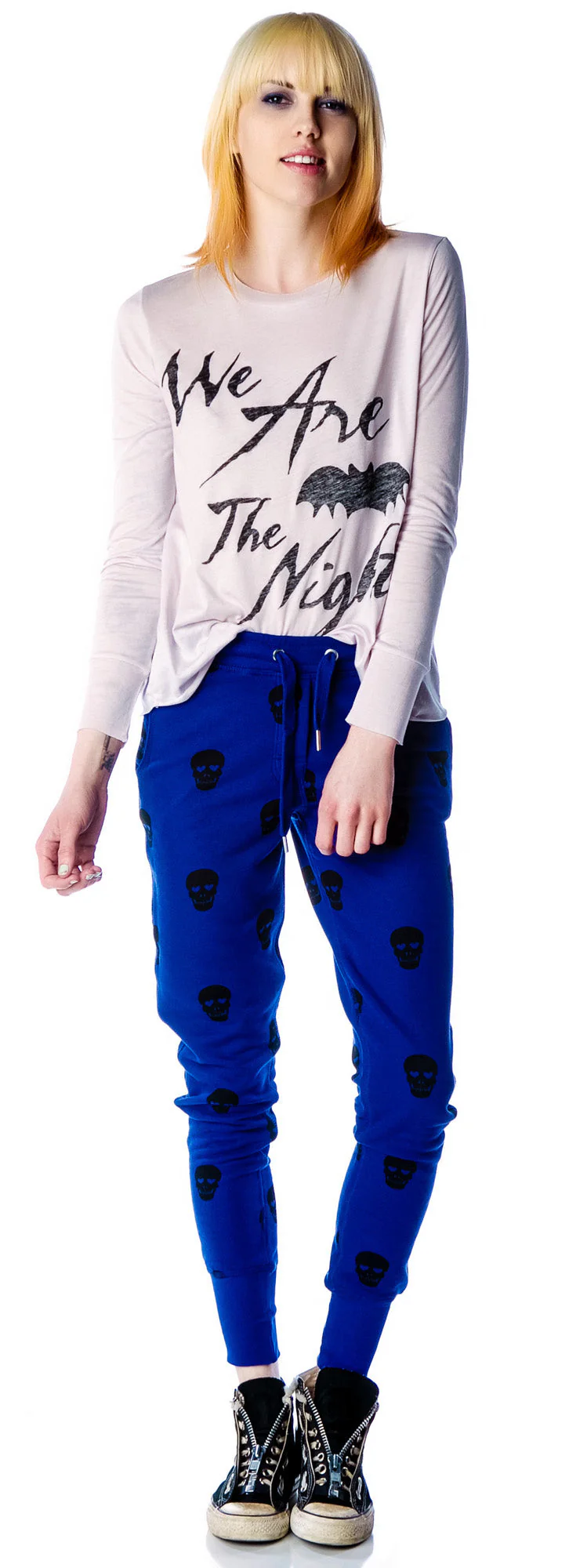 Skull Sweatpants - Black - Image 5