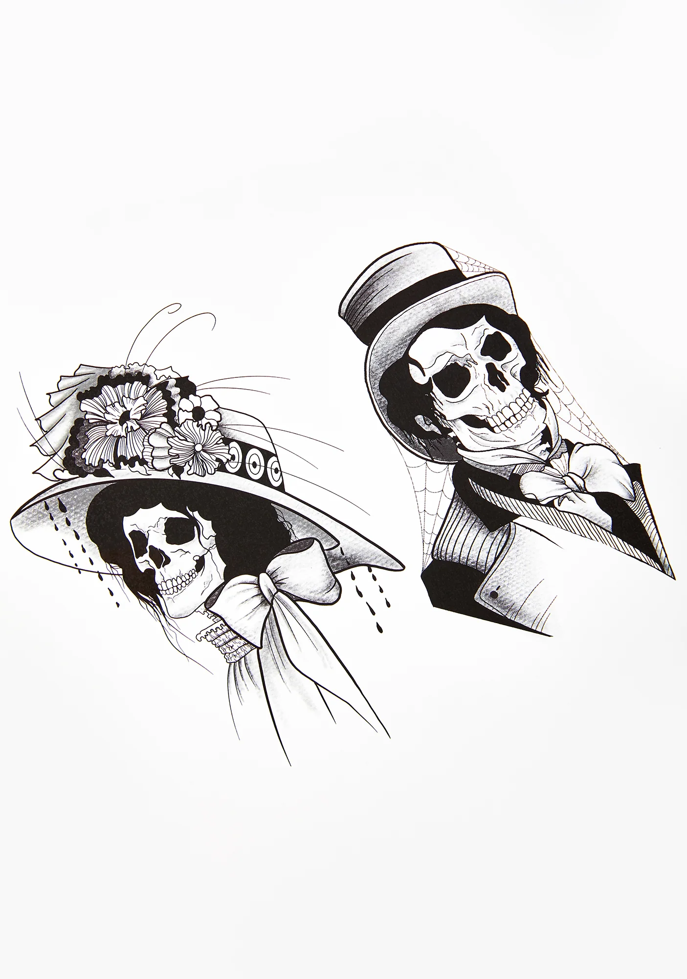 Skull Transfer Tattoo Set - Image 2