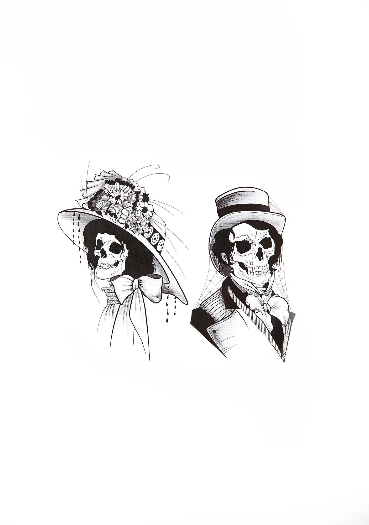 Skull Transfer Tattoo Set - Image 3