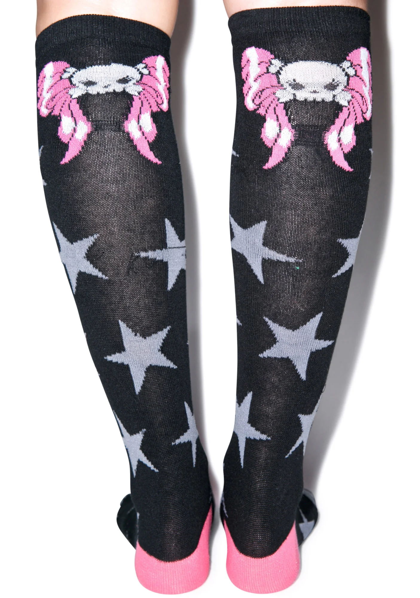 Skully Bow Stars Socks - Image 4