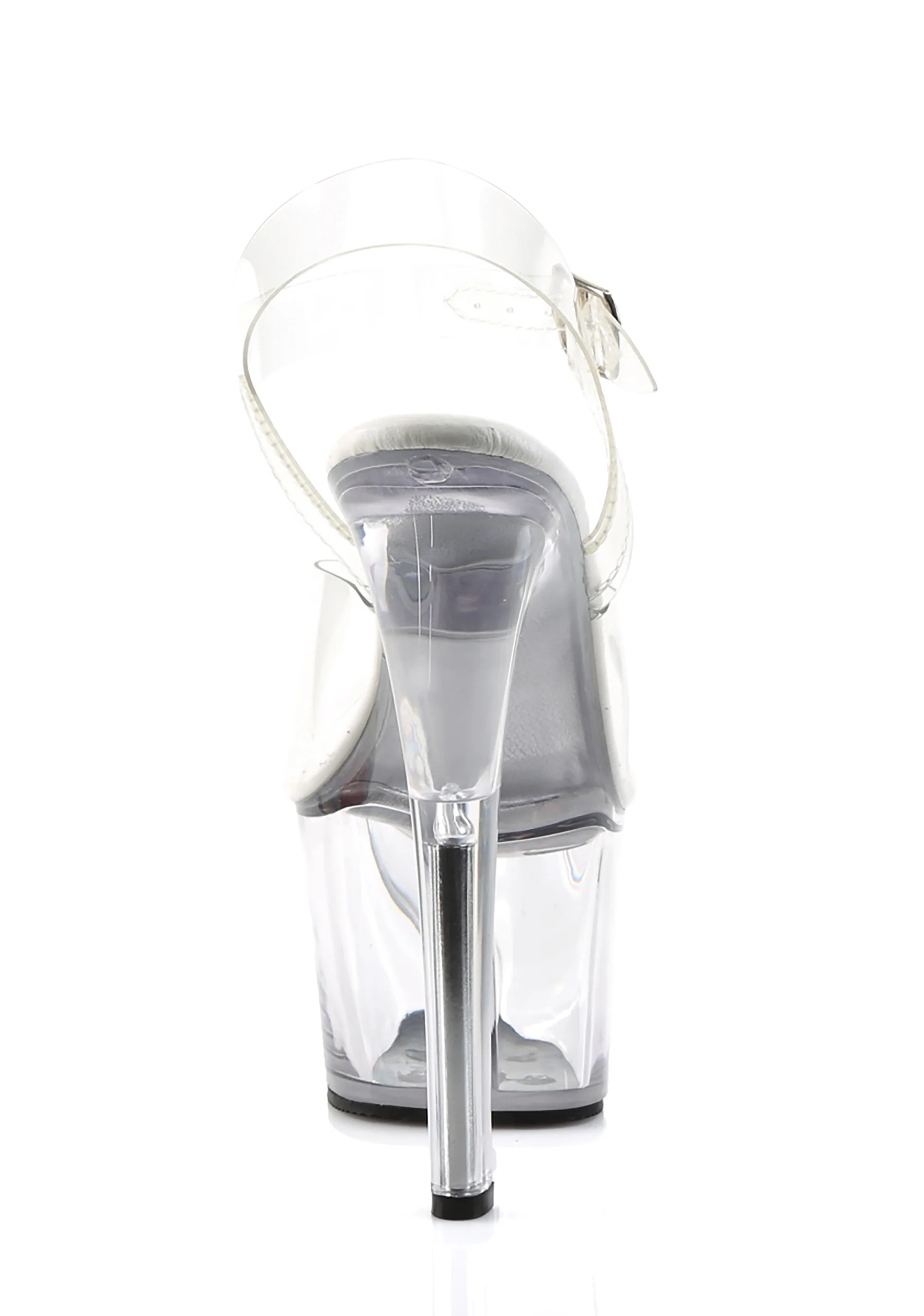 Sky-308 Platform Ankle Strap Sandals-Clear - Image 4