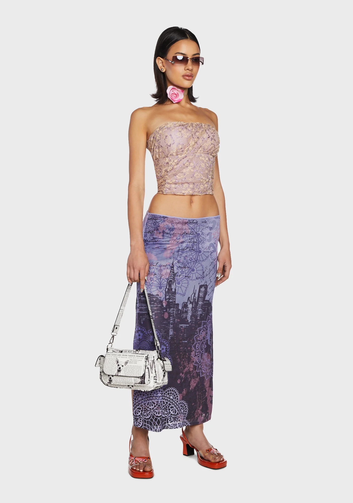 Skyline Nights Midi Skirt - Image 5