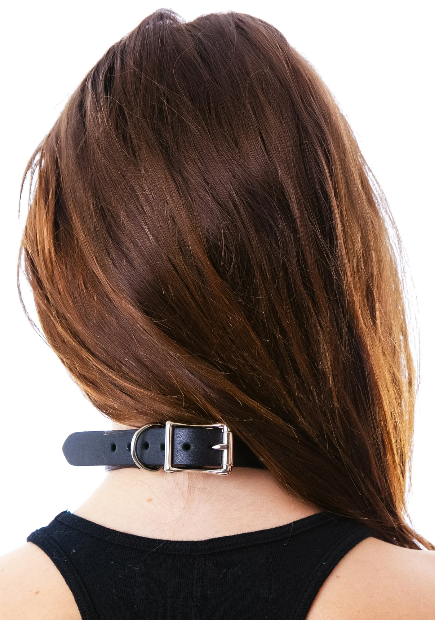 Slave 4 U D Ring Choker - White - Image 7