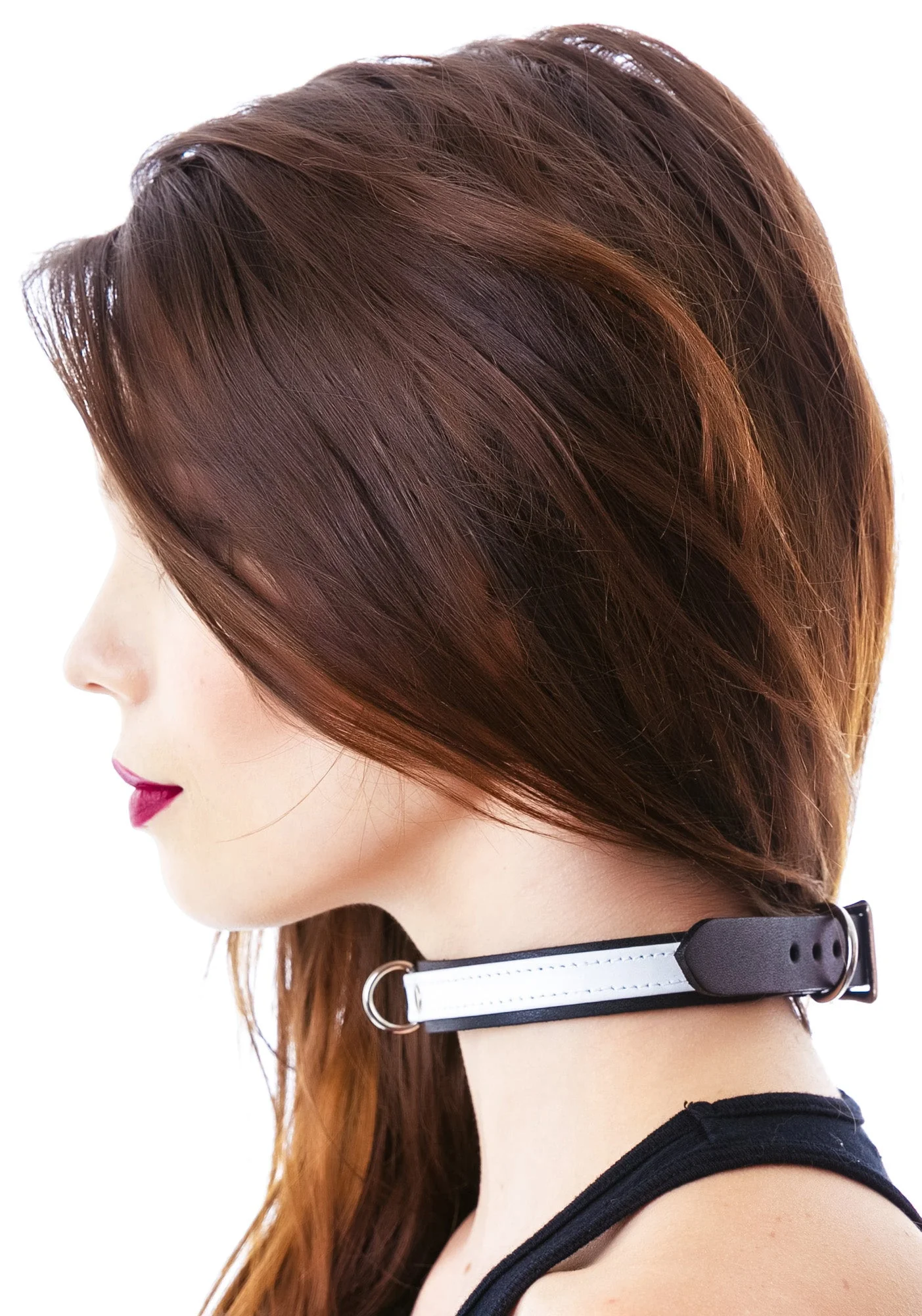 Slave 4 U D Ring Choker - White - Image 8