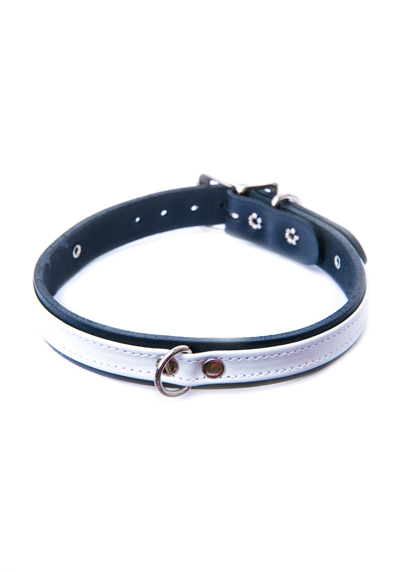 Slave 4 U D Ring Choker - White - Image 9