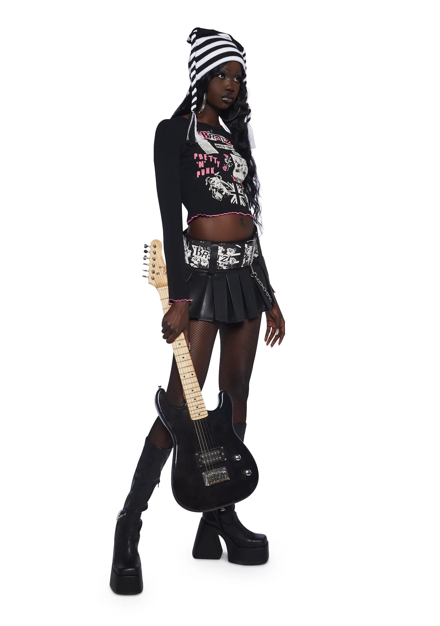 Slay The Day Pleated Mini Skirt - Image 2
