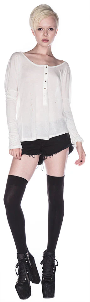 Slinky Grandpa Jersey Top - White - Image 5