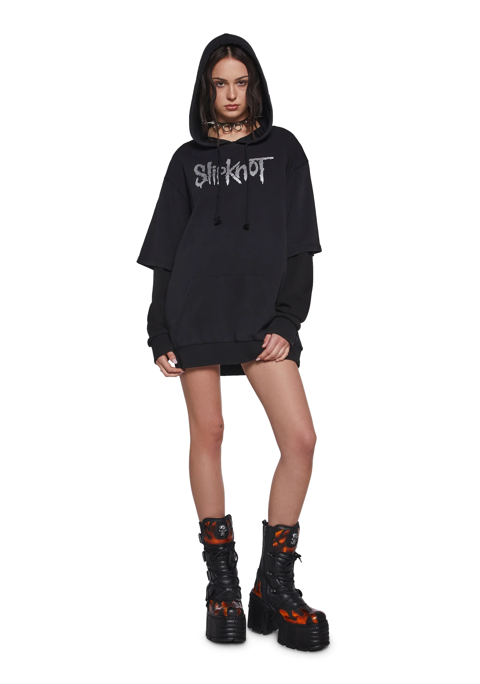 Tattered & Torn Knit Hoodie - Image 2