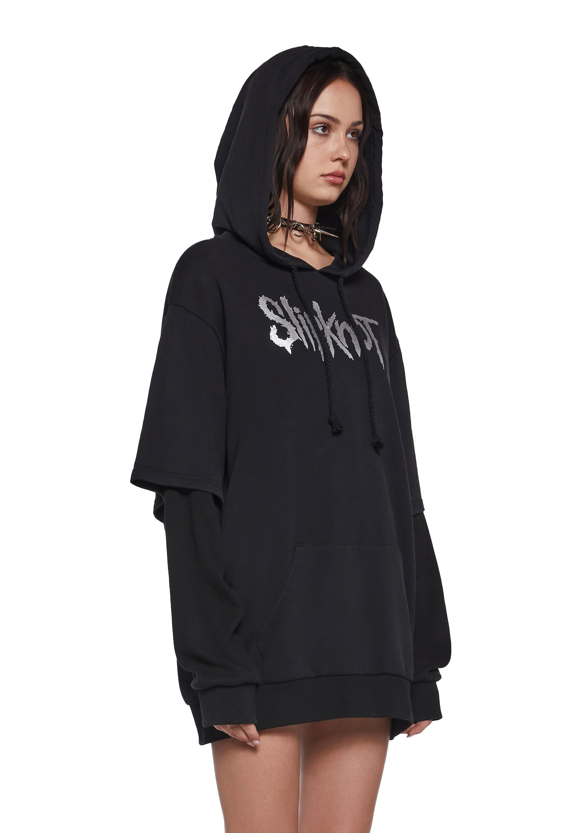 Tattered & Torn Knit Hoodie - Image 3