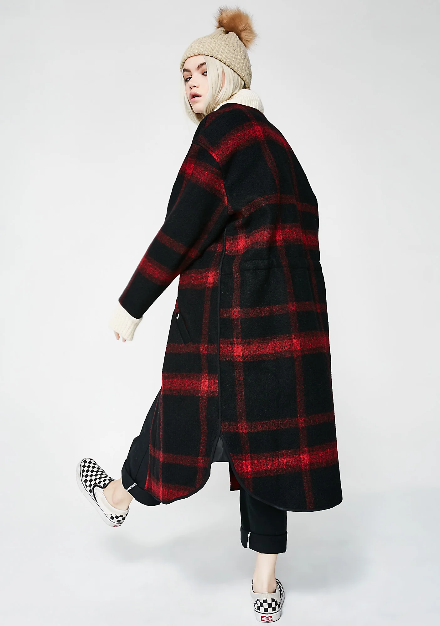 Smart Move Plaid Coat - Image 4
