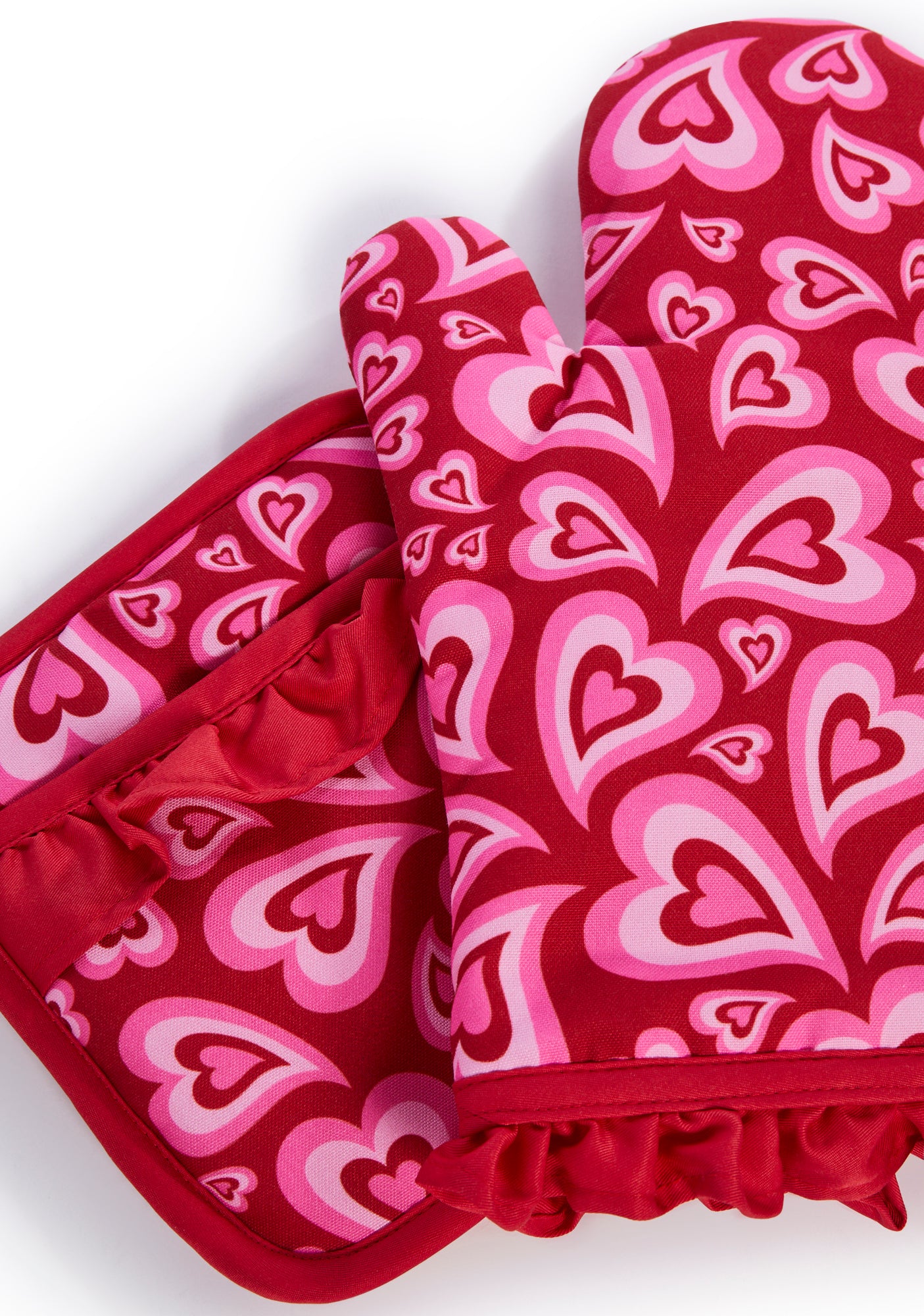Smitten Romance Pot Holder And Oven Mitt Set - Image 3