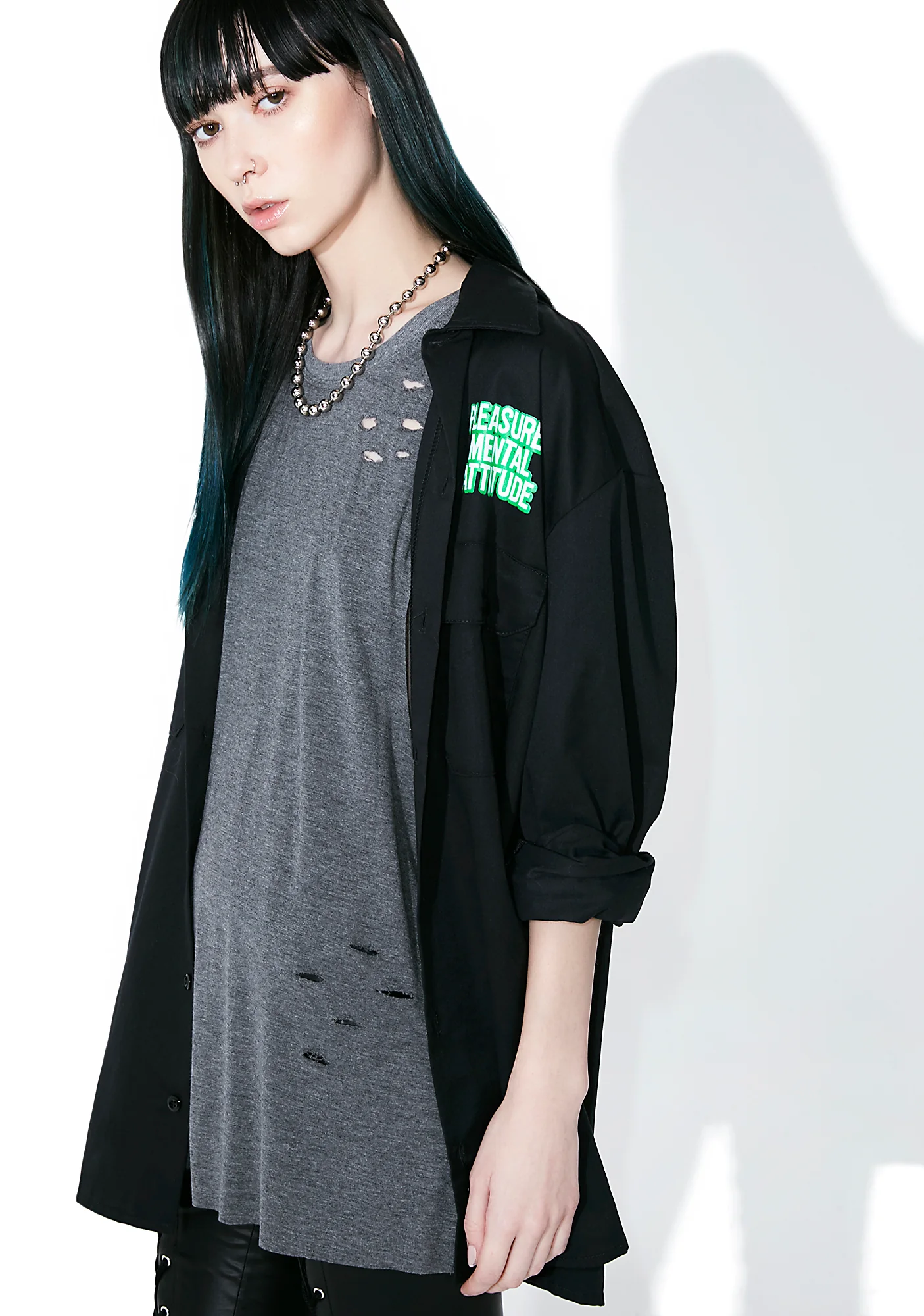Smoke Flex On ‘Em Distressed Tank - Image 2