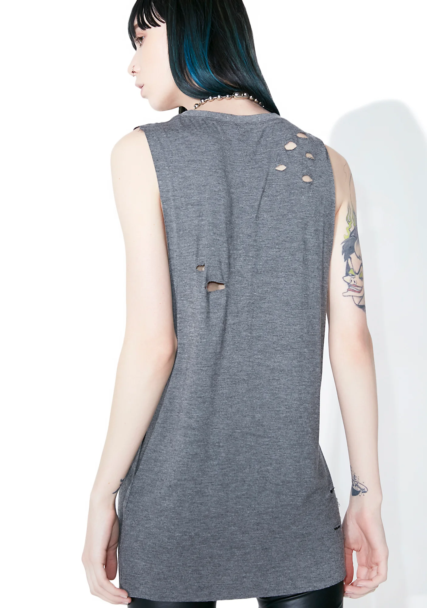 Smoke Flex On ‘Em Distressed Tank - Image 4
