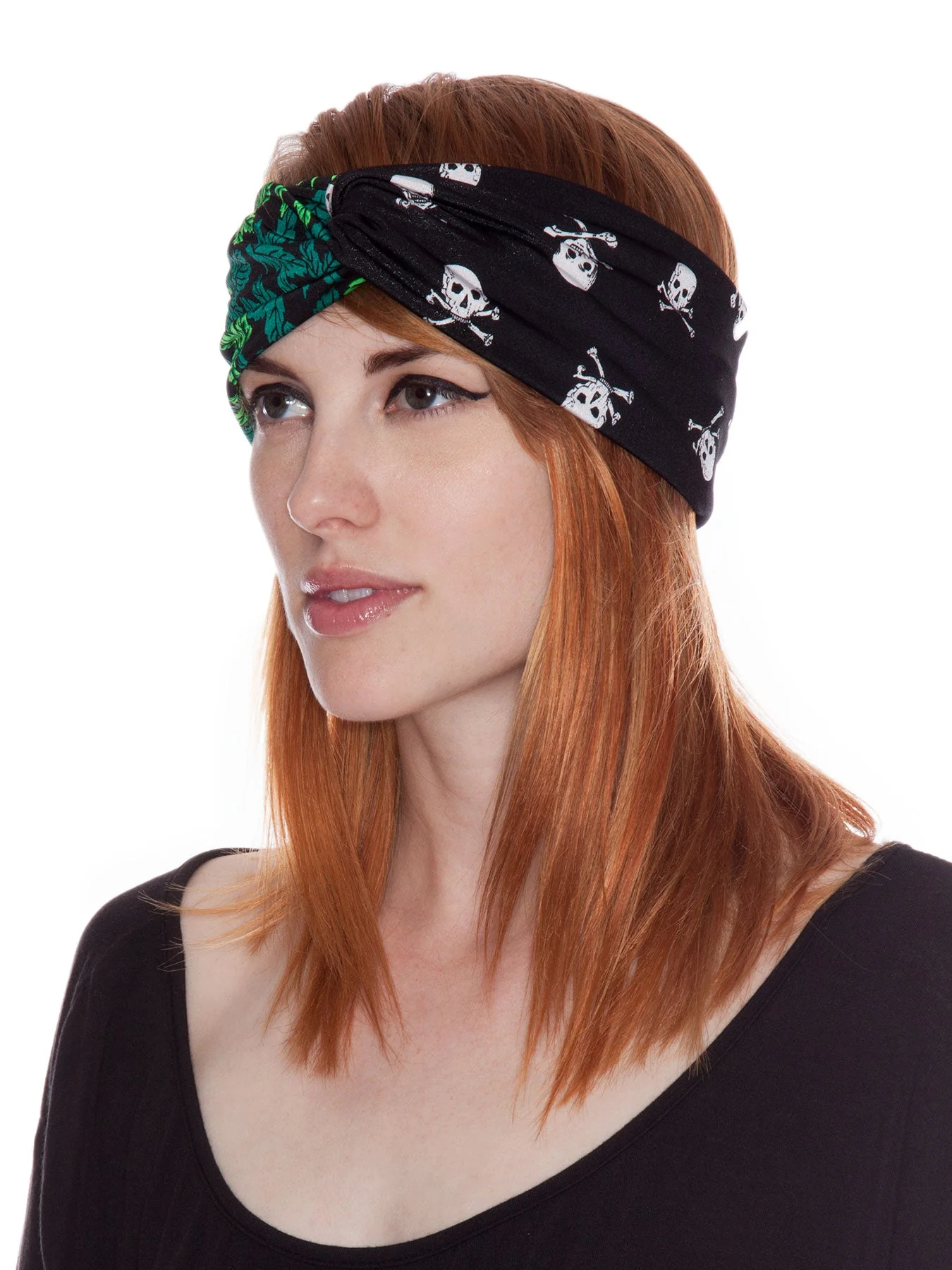 Smokin' Skulls Turband - Green - Image 4