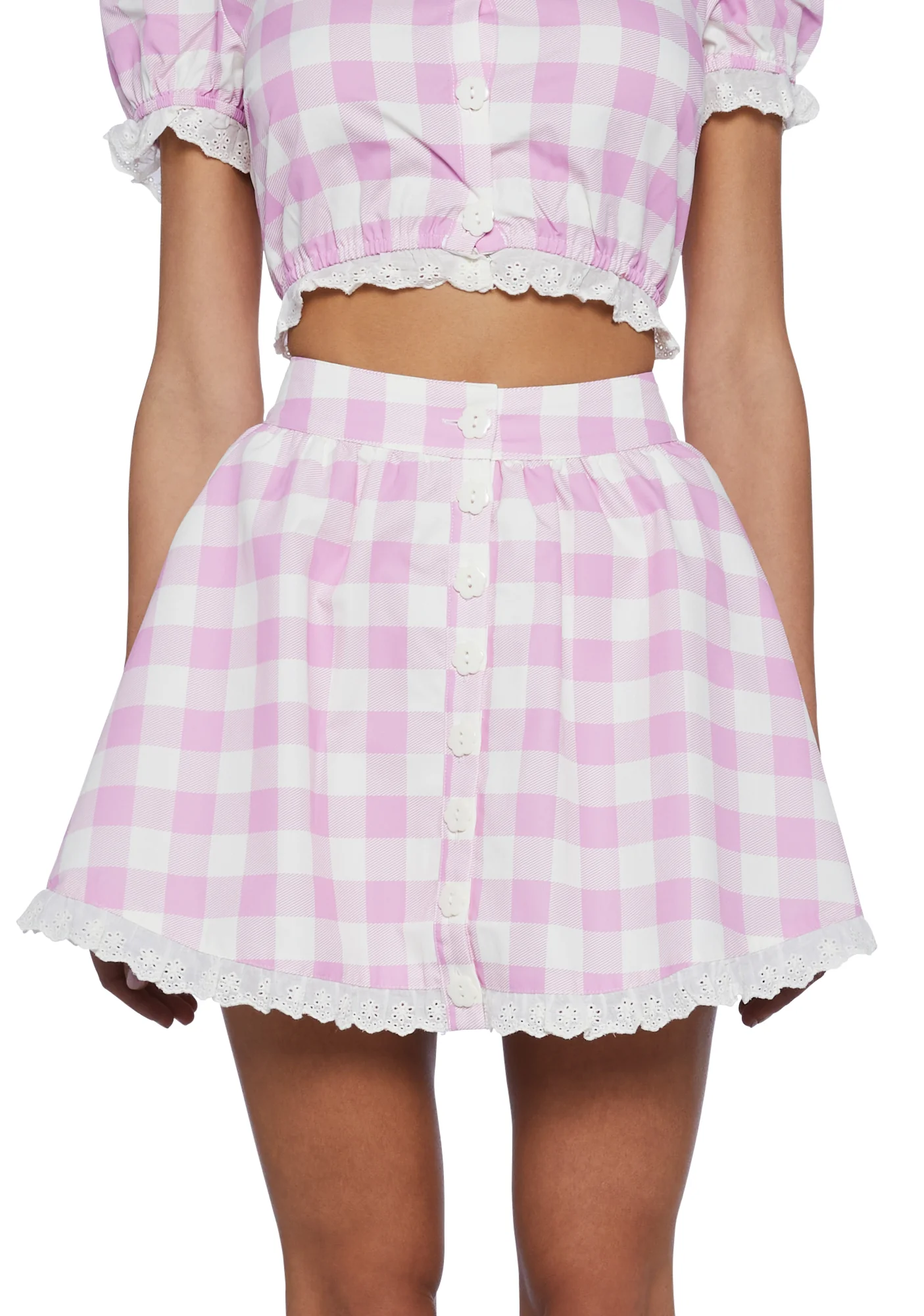 Smore Sweetness Gingham Circle Skirt - Image 6