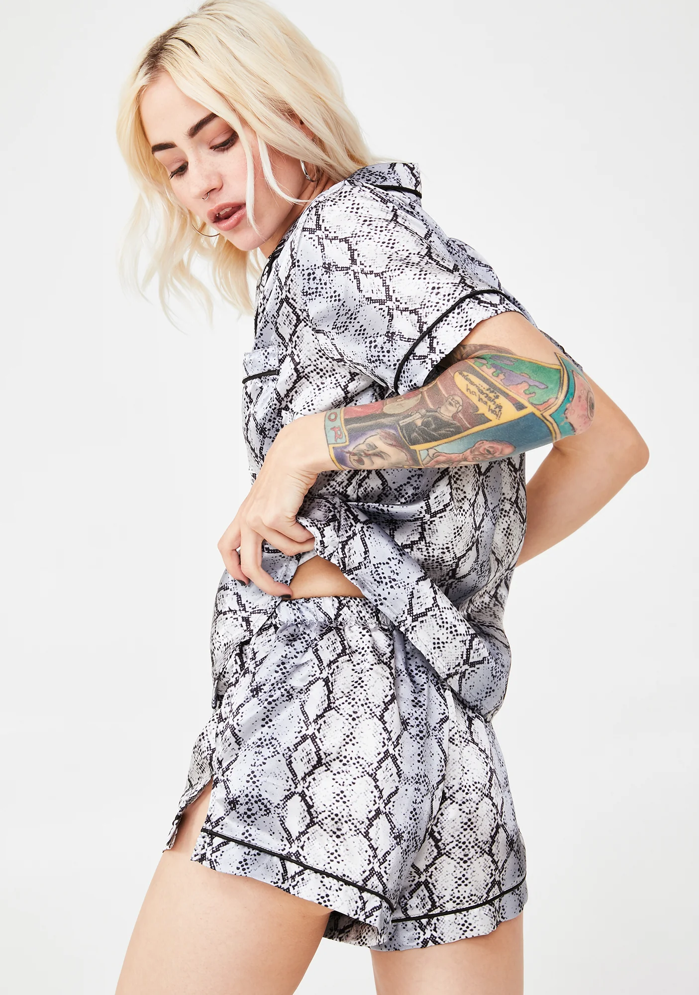 Snakeskin Lounge Pajama Set - Image 4