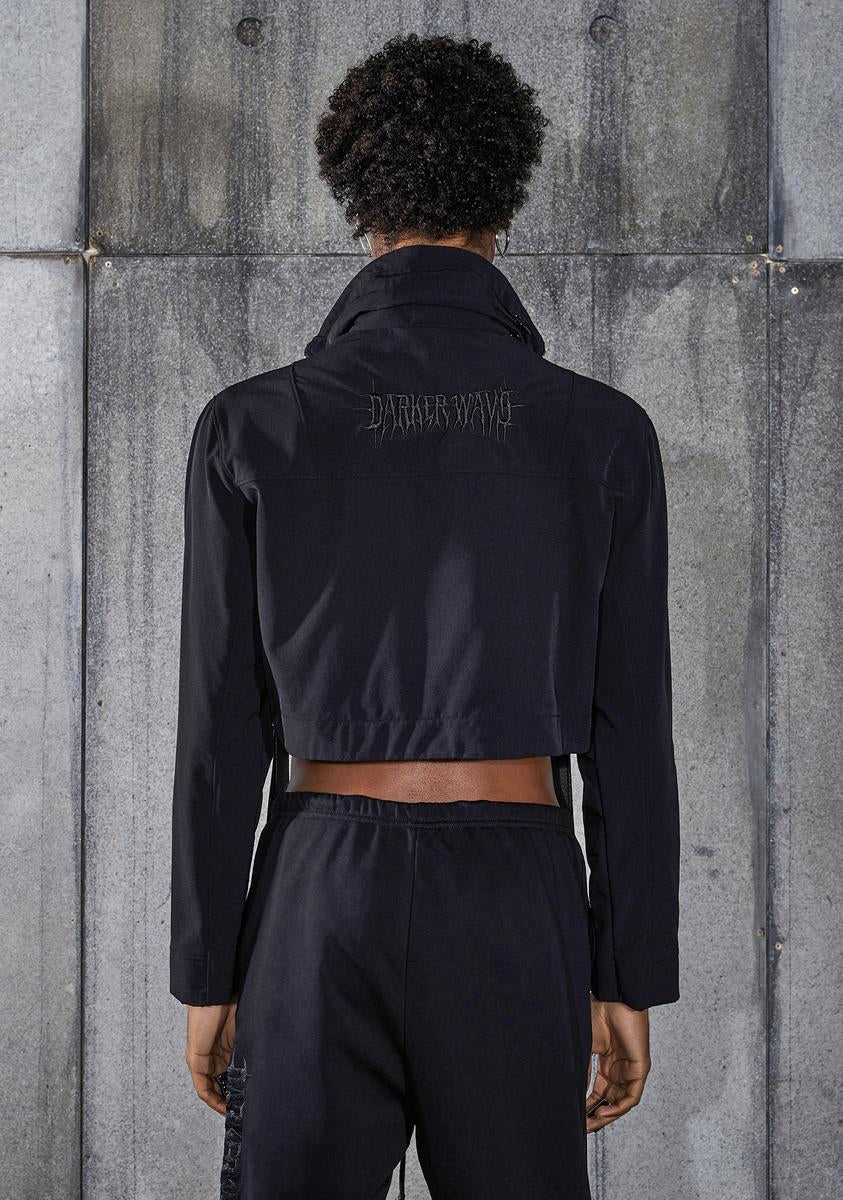 Snare Cropped Buckle Windbreaker - Image 5