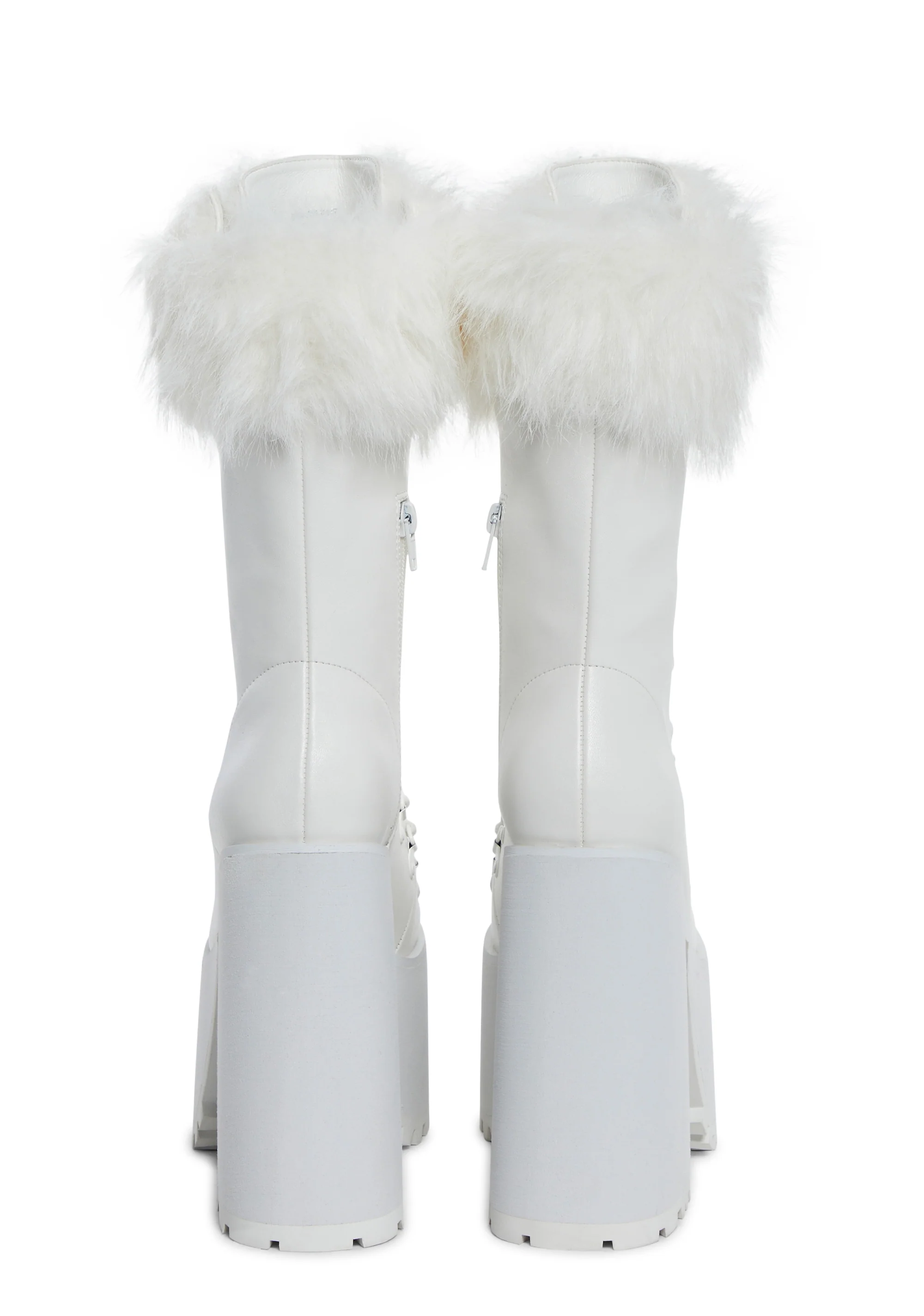 Snow Bunny Lace-Up Boots - White - Image 3
