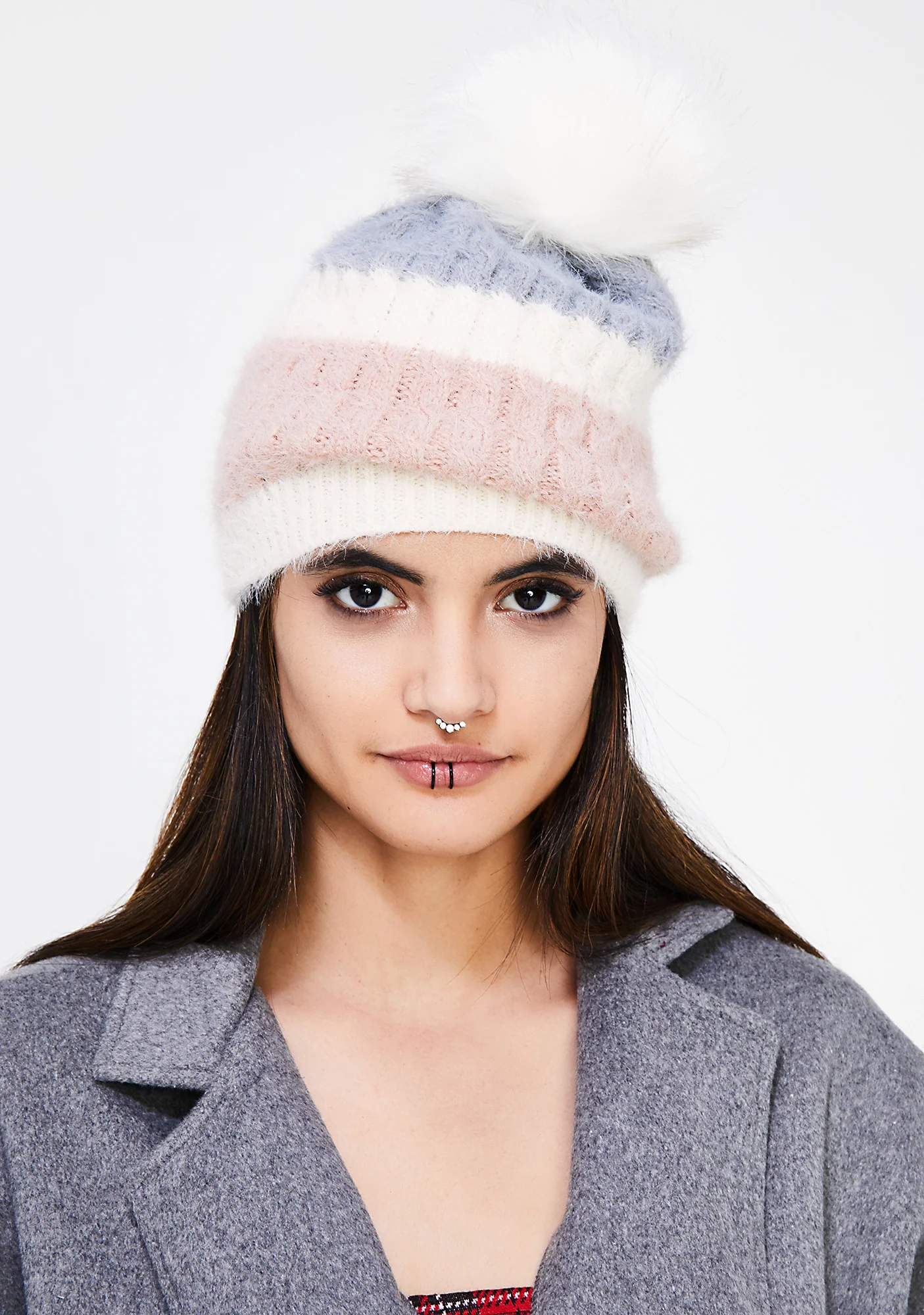 Snow Bunny Pom Beanie - Image 2