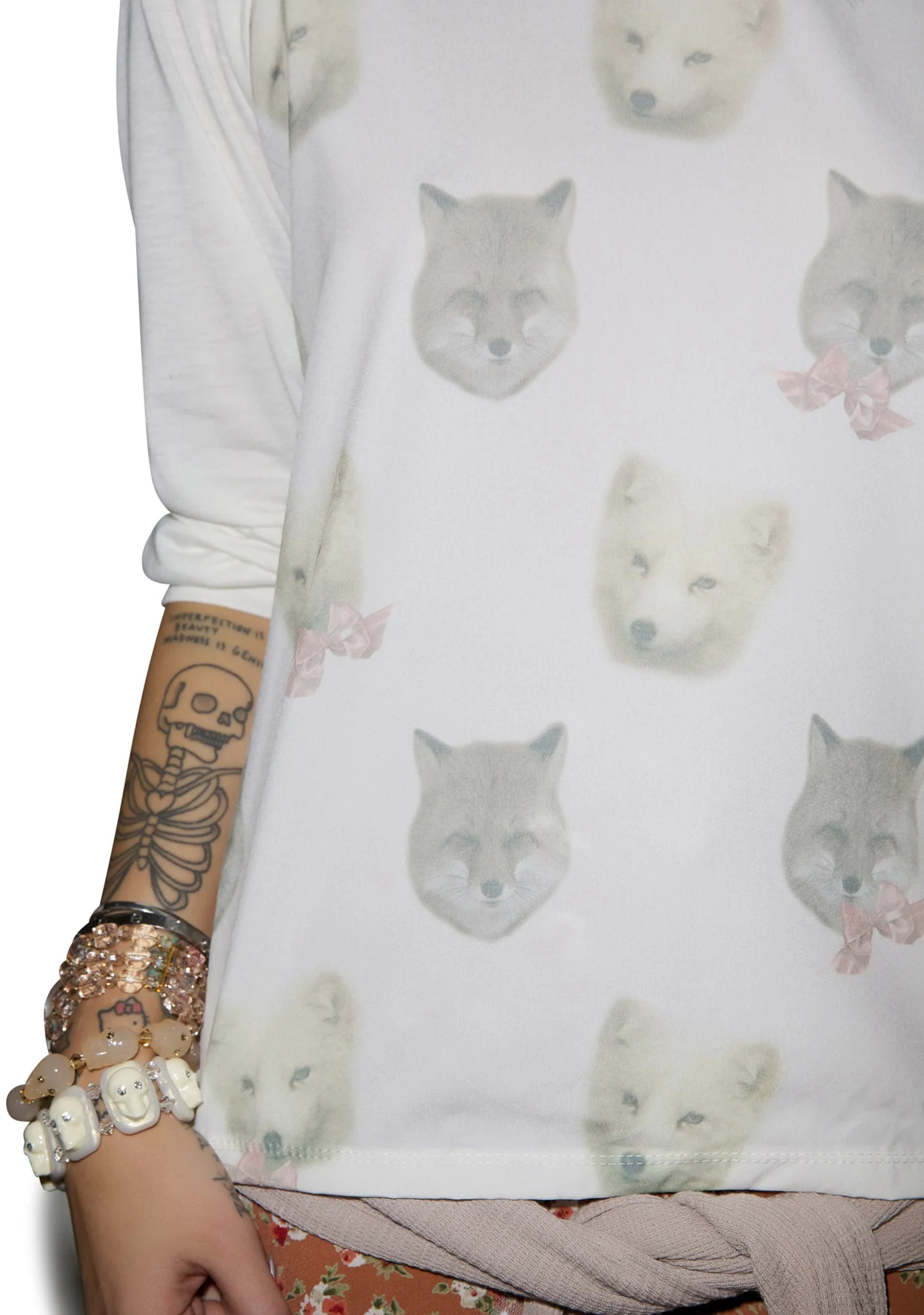 Snow Foxy Raglan - White - Image 3