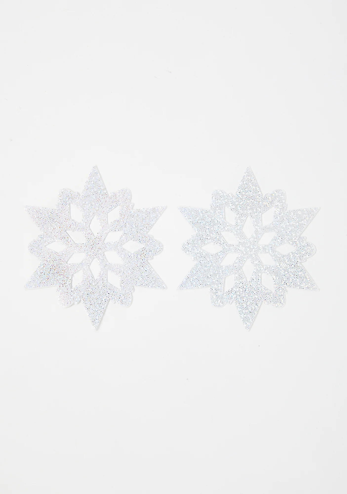 Snow White Glitter Snowflake Pasties - Image 2