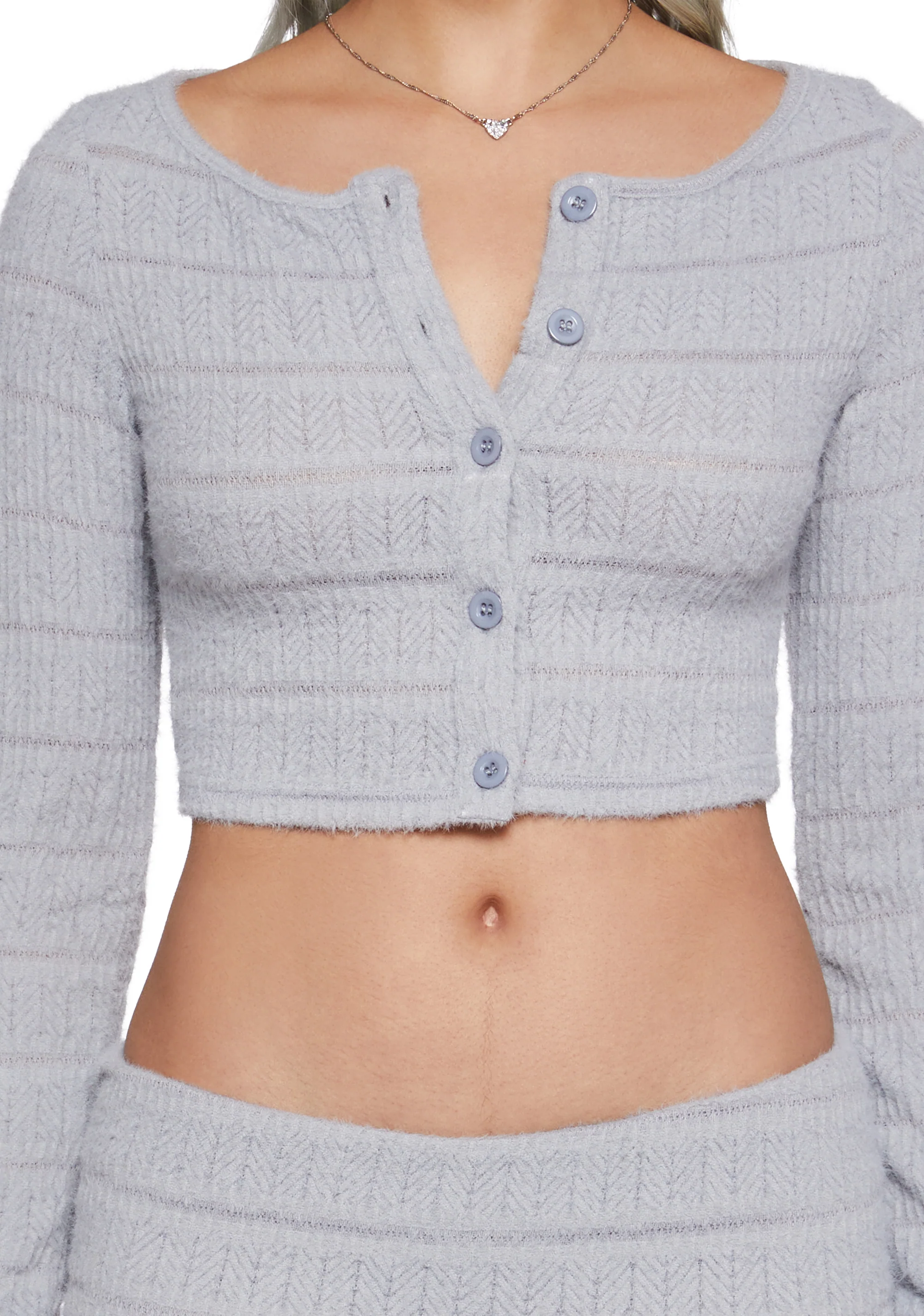 Snowfall Stunner Skort Set - Gray - Image 5
