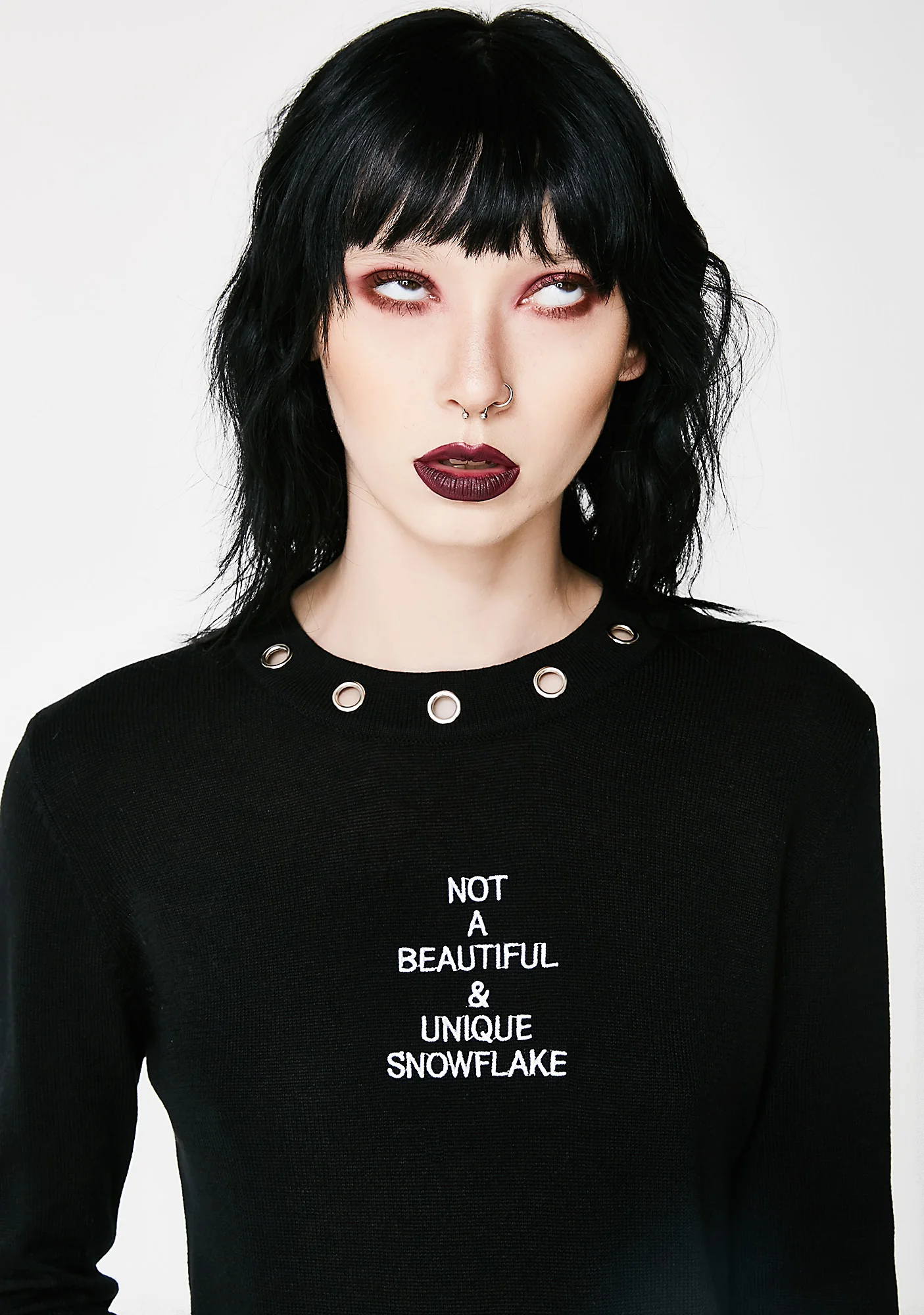 Snowflake Eyelet Jumper - Image 2