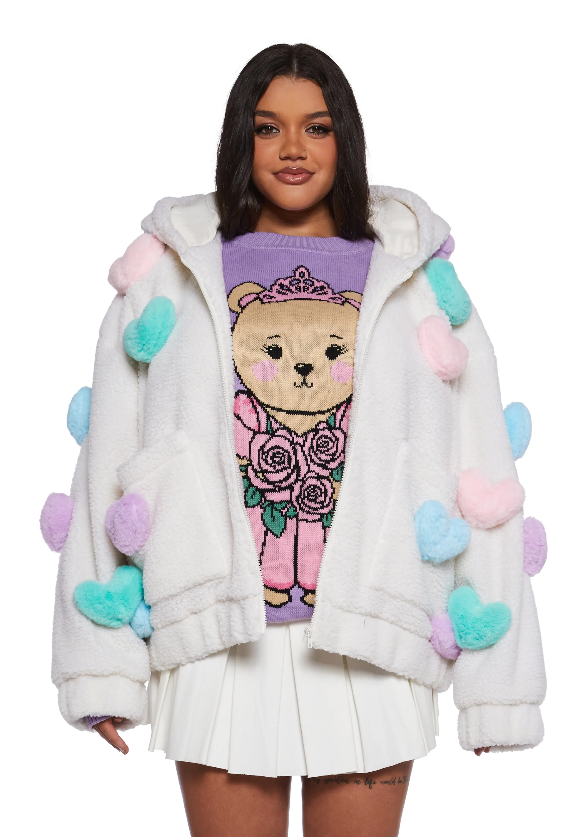 Snuggle Wonderland Hooded Sherpa Jacket - Image 2