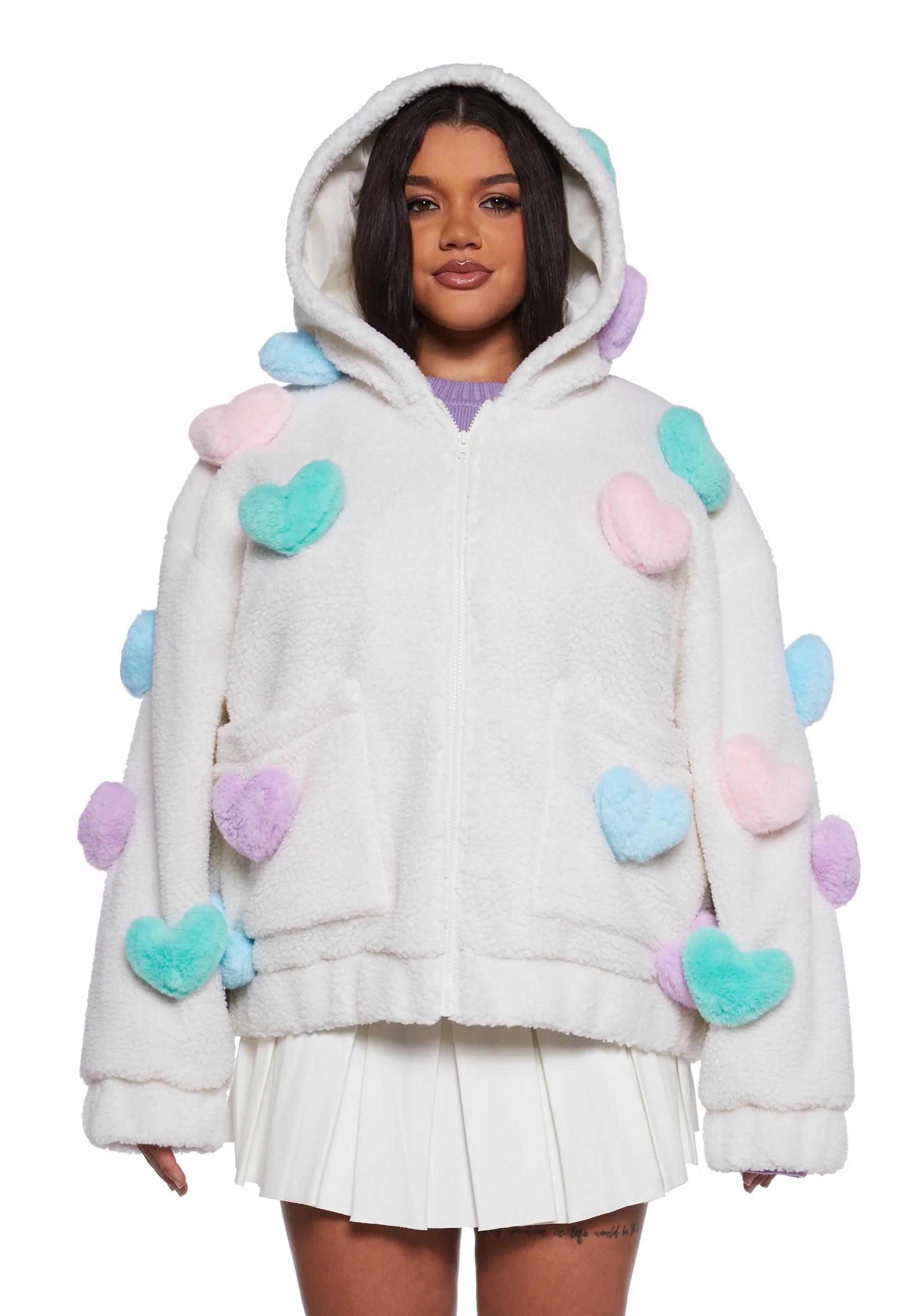 Snuggle Wonderland Hooded Sherpa Jacket - Image 9