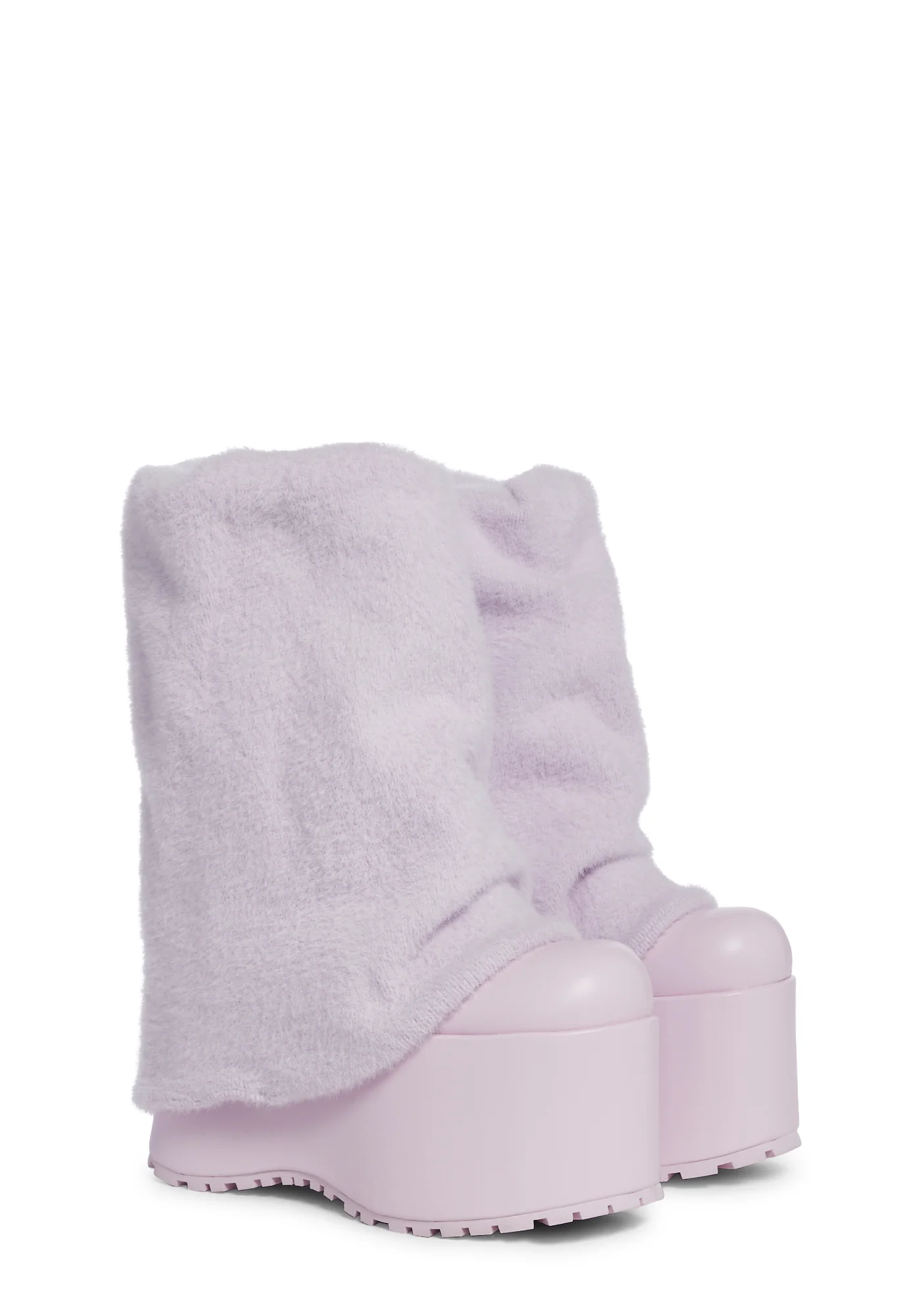 Snuggle Wonderland Platform Boots - Light Pink - Image 3